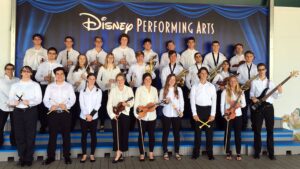 Musical students performing at the Disney performing arts