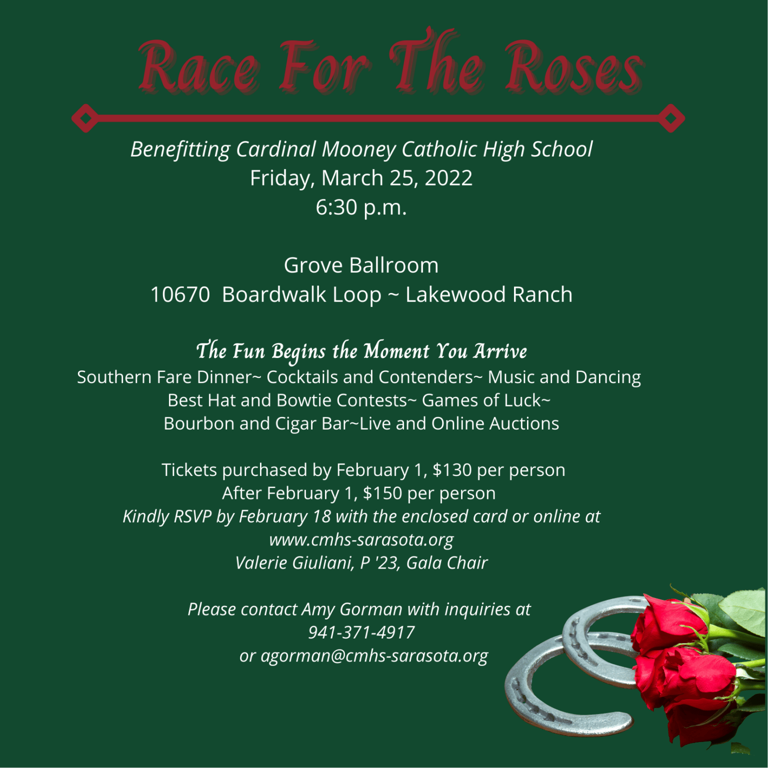 Race for the roses flyer