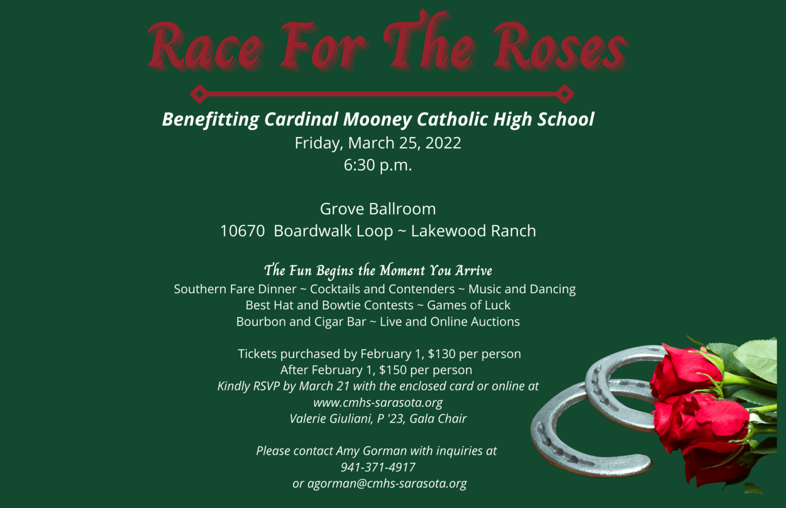 Race for the Roses Cardinal Mooney Catholic High School Sarasota